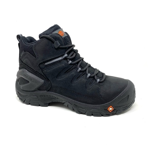 Merrell Work Men’s Strongfield Leather 6" Waterproof Composite Toe work boots - Picture 1 of 8
